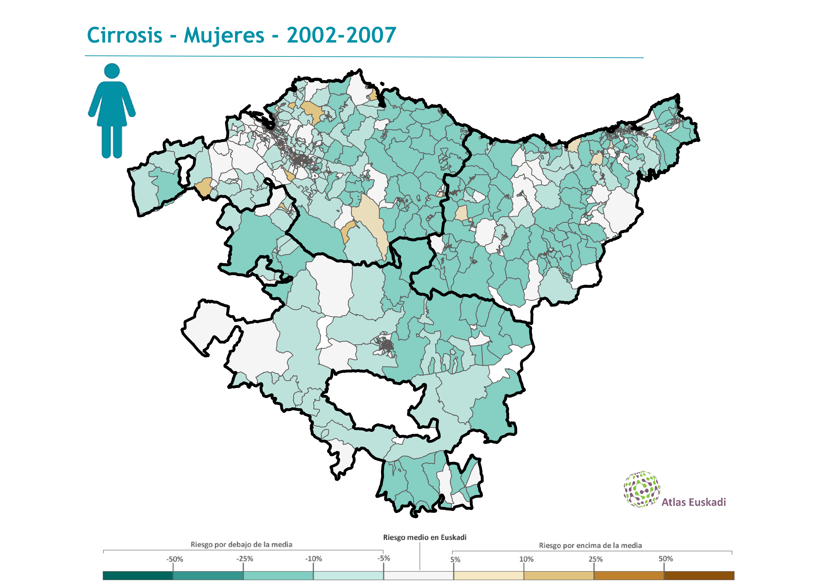 Cirrosis mujeres  2002-2007 Euskadi