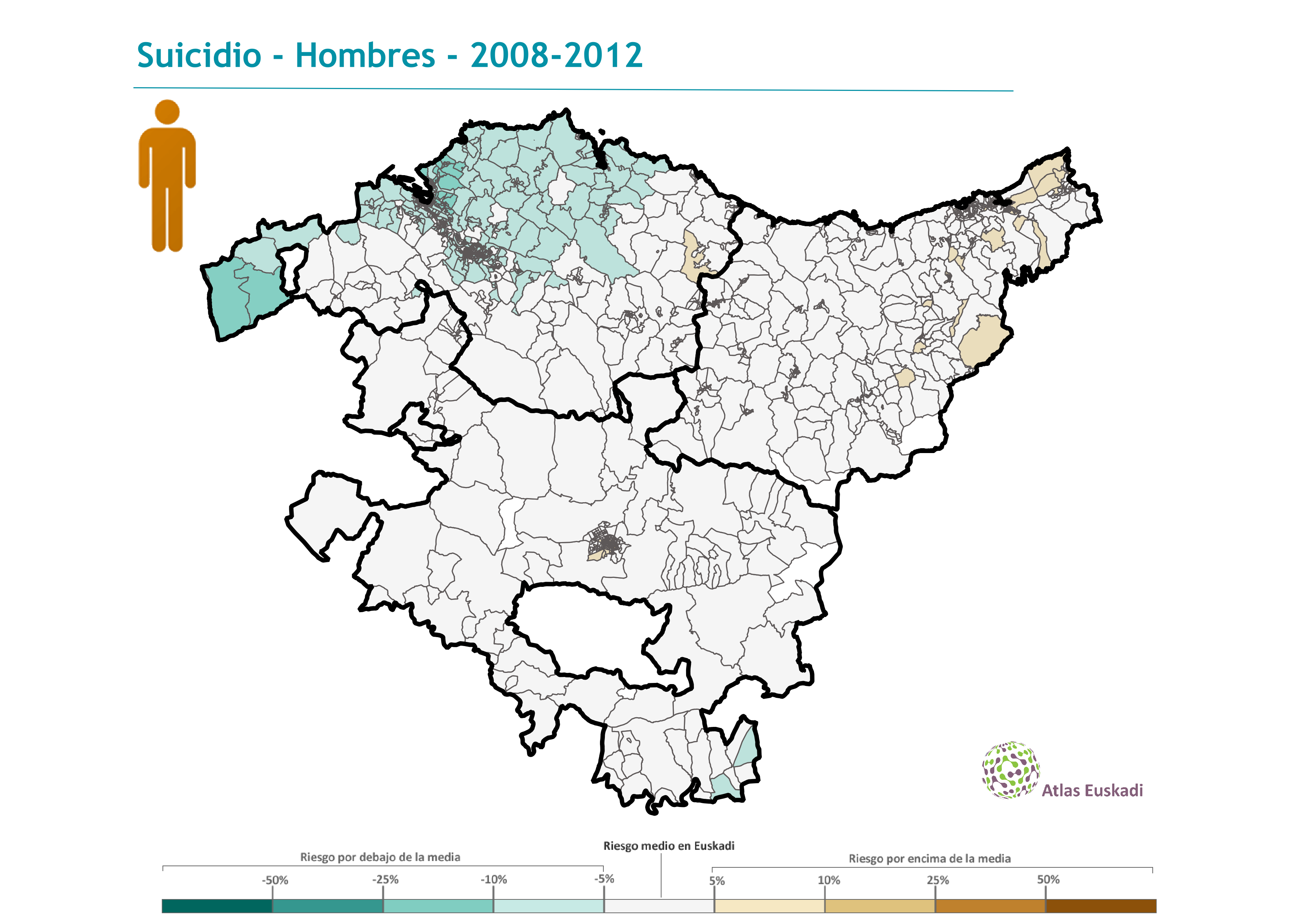 Suicidio hombres  2008-2012 Euskadi